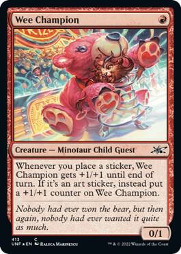 Wee Champion (Galaxy Foil) (413) [Unfinity]