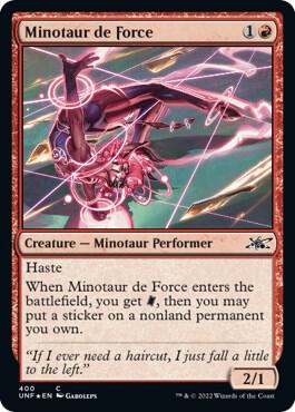 Minotaur de Force (Galaxy Foil) (400) [Unfinity]