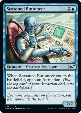 Seasoned Buttoneer (Galaxy Foil) (344) [Unfinity]