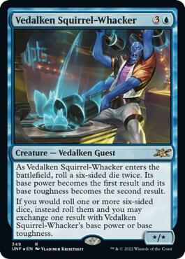 Vedalken Squirrel-Whacker (Galaxy Foil) (349) [Unfinity]