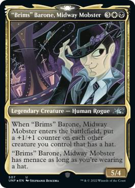 "Brims" Barone, Midway Mobster (Showcase) (Galaxy Foil) (507) [Unfinity] [Showcase]