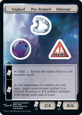 Unglued Pea-Brained Dinosaur (45) [Unfinity]