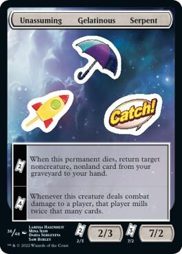 Unassuming Gelatinous Serpent (36) [Unfinity]