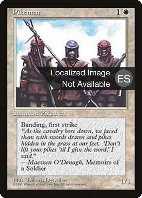 Pikemen (42) [Fourth Edition Foreign Black Border]