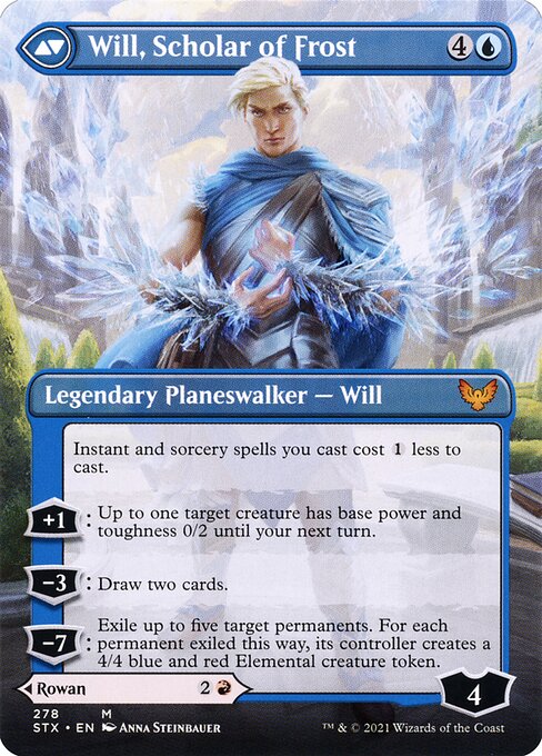 Rowan, Scholar of Sparks (Borderless) (278) [Strixhaven: School of Mages] [Borderless] Reverse