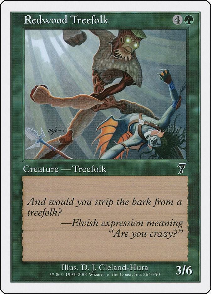 Redwood Treefolk (264) [Seventh Edition]