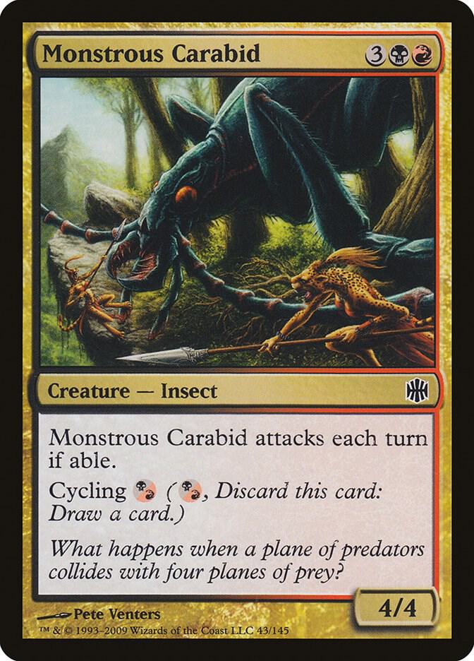 Monstrous Carabid (43) [Alara Reborn]