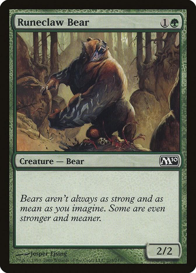 Runeclaw Bear (203) [Magic 2010]
