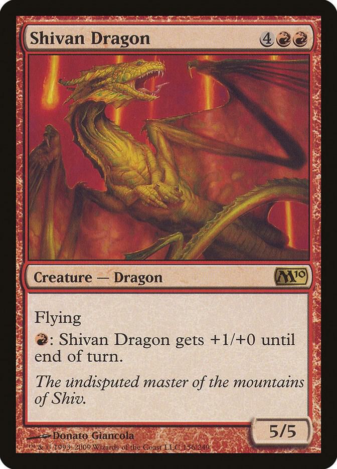Shivan Dragon (156) [Magic 2010]