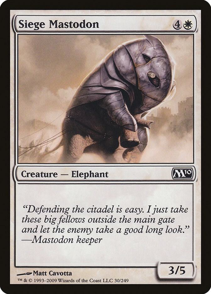 Siege Mastodon (30) [Magic 2010]