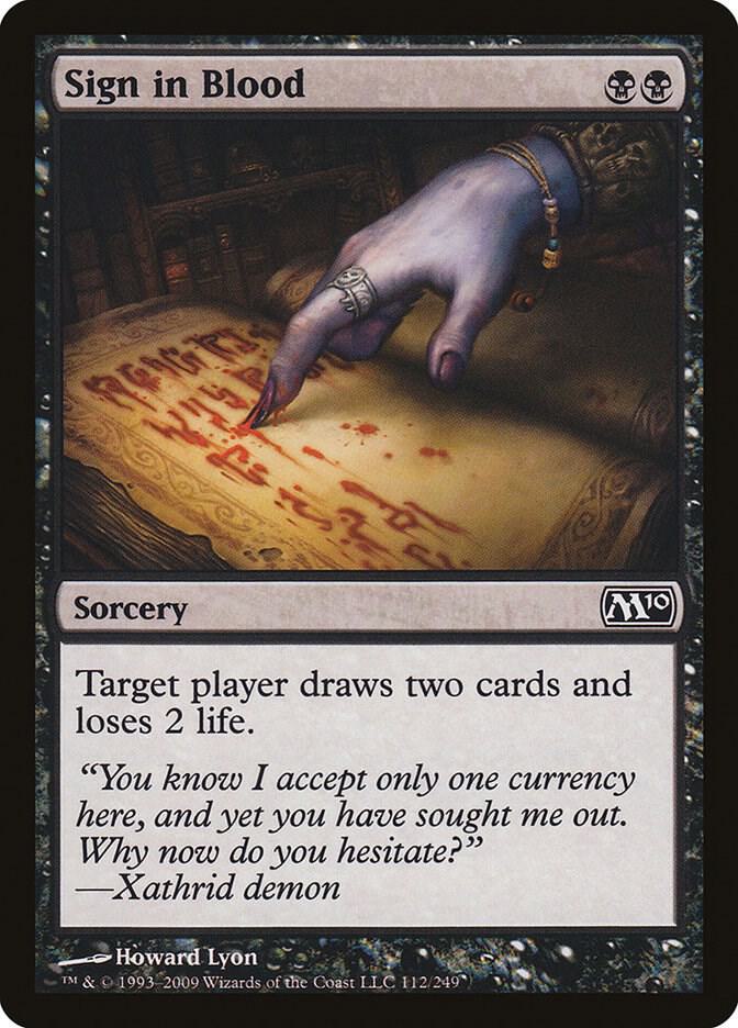 Sign in Blood (112) [Magic 2010]