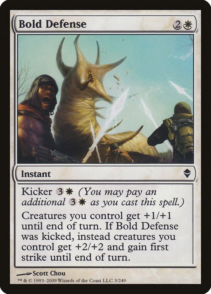 Bold Defense (3) [Zendikar]