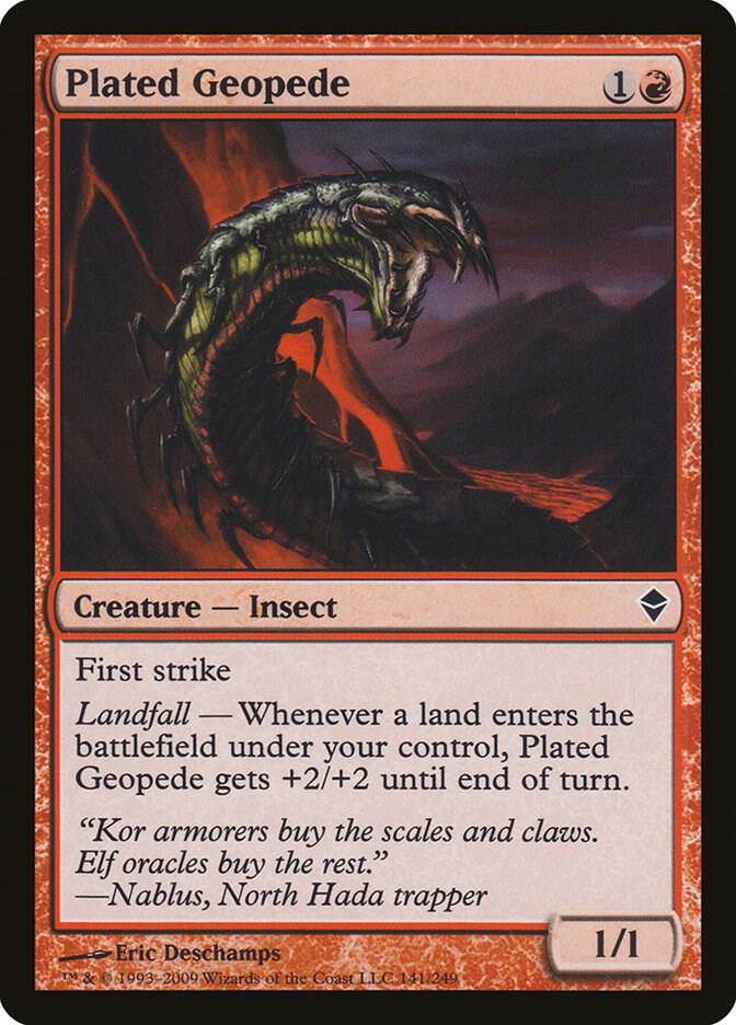 Plated Geopede (141) [Zendikar]