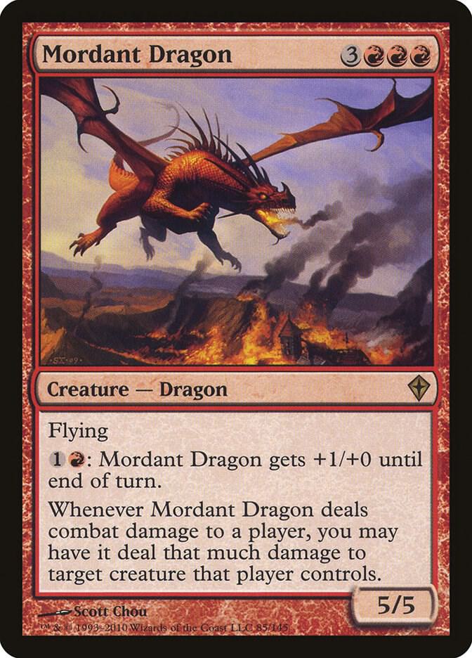 Mordant Dragon (85) [Worldwake]