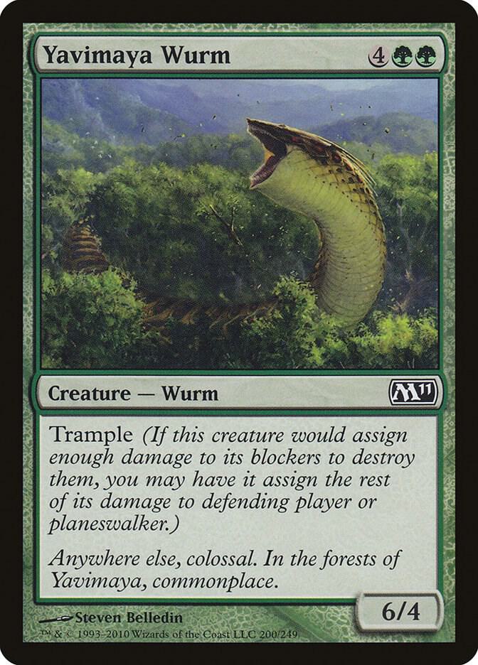 Yavimaya Wurm (200) [Magic 2011]