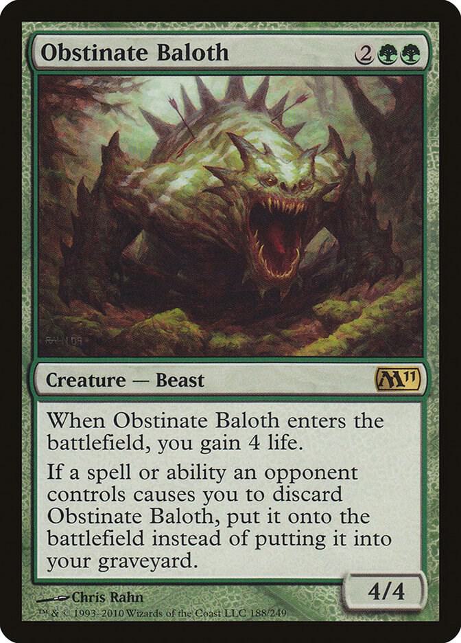 Obstinate Baloth (188) [Magic 2011]