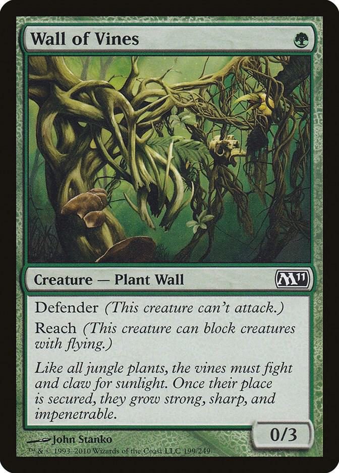 Wall of Vines (199) [Magic 2011]