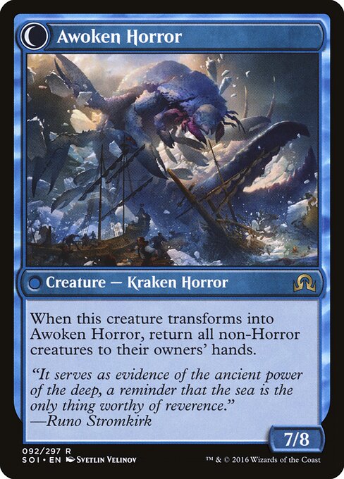 Thing in the Ice (92) [Shadows over Innistrad] Reverse