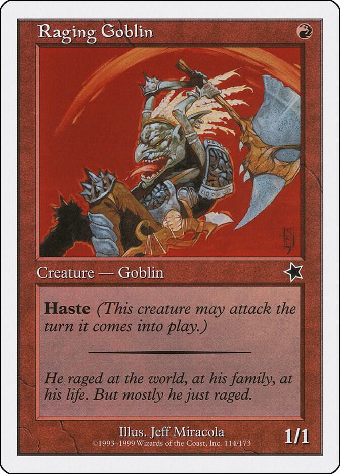 Raging Goblin (114) [Starter 1999]