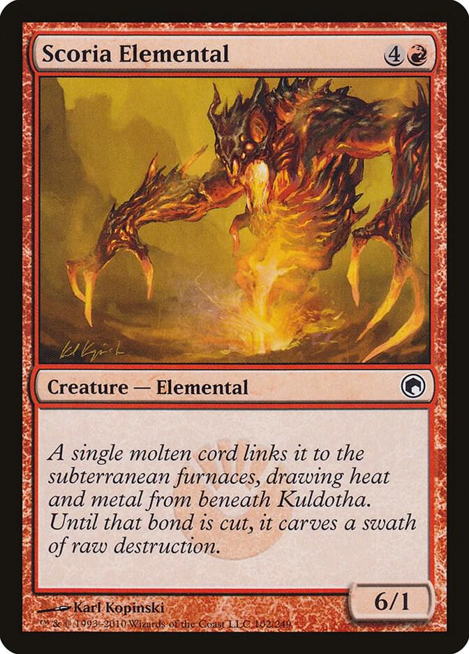 Scoria Elemental (102) [Scars of Mirrodin]