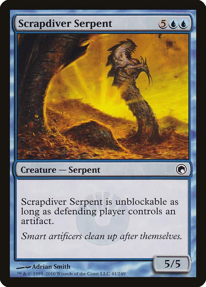 Scrapdiver Serpent (41) [Scars of Mirrodin]