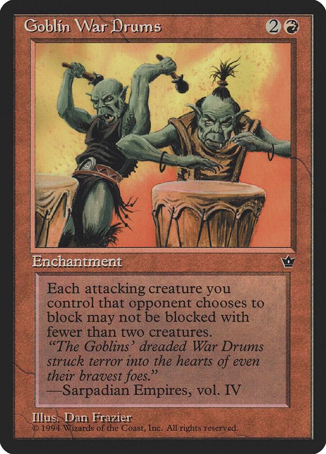Goblin War Drums (Frazier) (58a) [Fallen Empires]