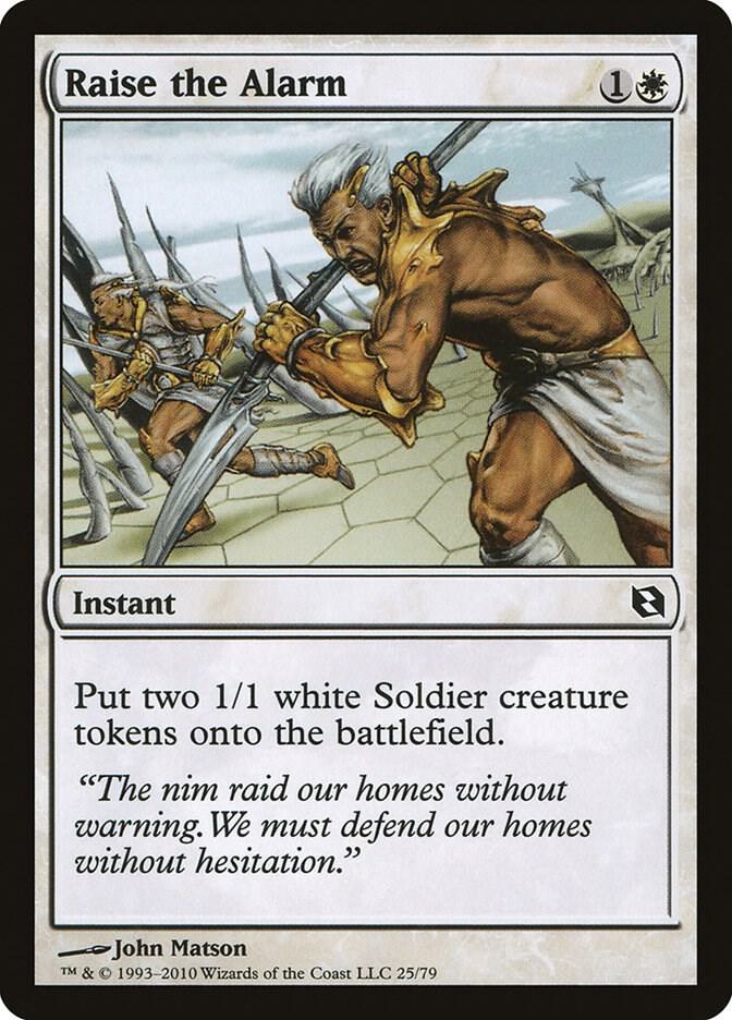 Raise the Alarm (25) [Duel Decks: Elspeth vs. Tezzeret]