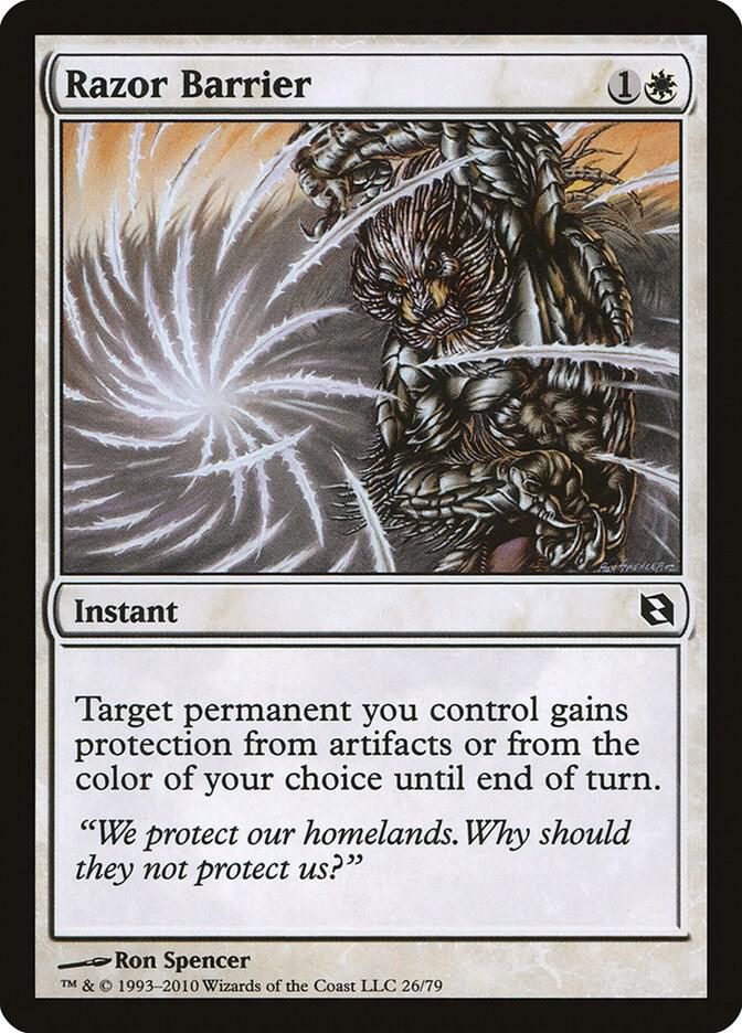 Razor Barrier (26) [Duel Decks: Elspeth vs. Tezzeret]