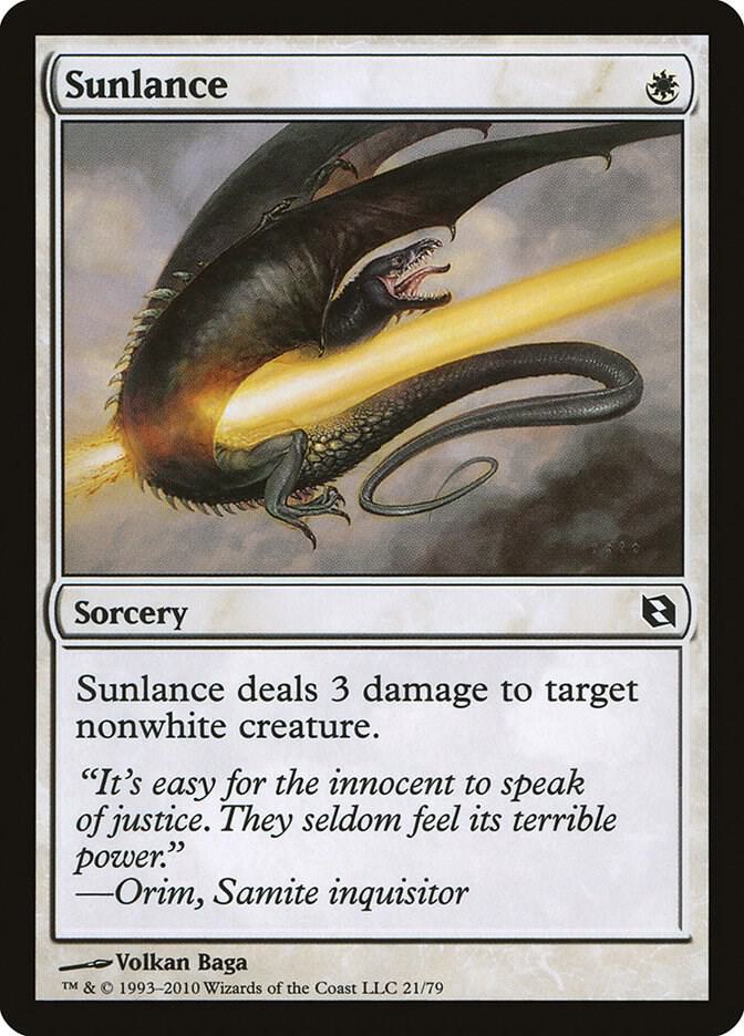 Sunlance (21) [Duel Decks: Elspeth vs. Tezzeret]