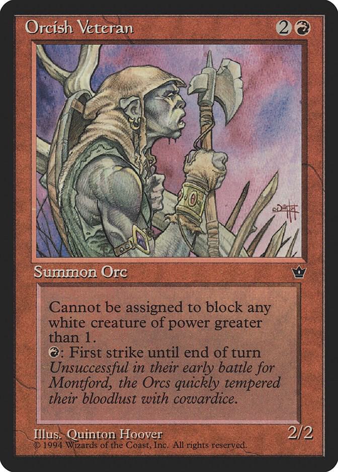 Orcish Veteran (Hoover) (62c) [Fallen Empires]