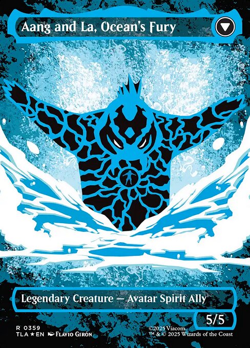 Aang, Swift Savior (Borderless) (Neon Ink Foil) (359) [Avatar: The Last Airbender] Reverse