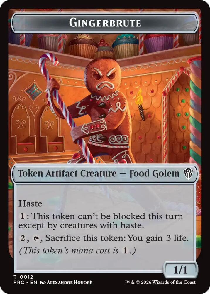 Gingerbrute // Jace Double-Sided Token (12 // 5) [Reality Fracture Commander]