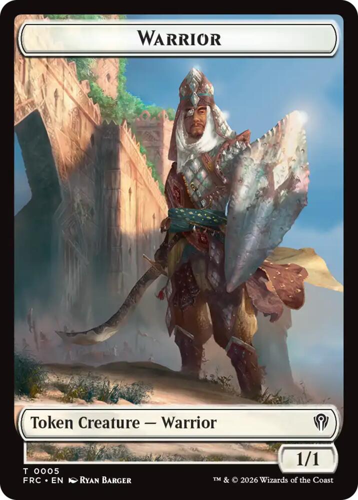 Warrior // Insect Double-Sided Token (5 // 2) [Reality Fracture Commander]