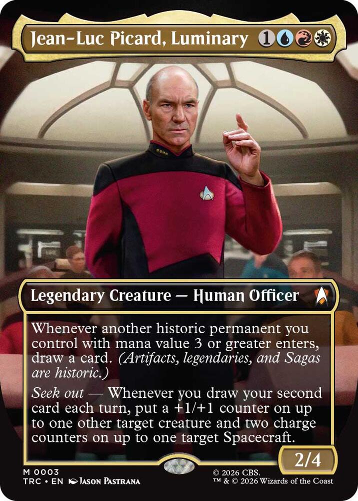 Jean-Luc Picard, Luminary (Borderless) (3) [Star Trek Commander]