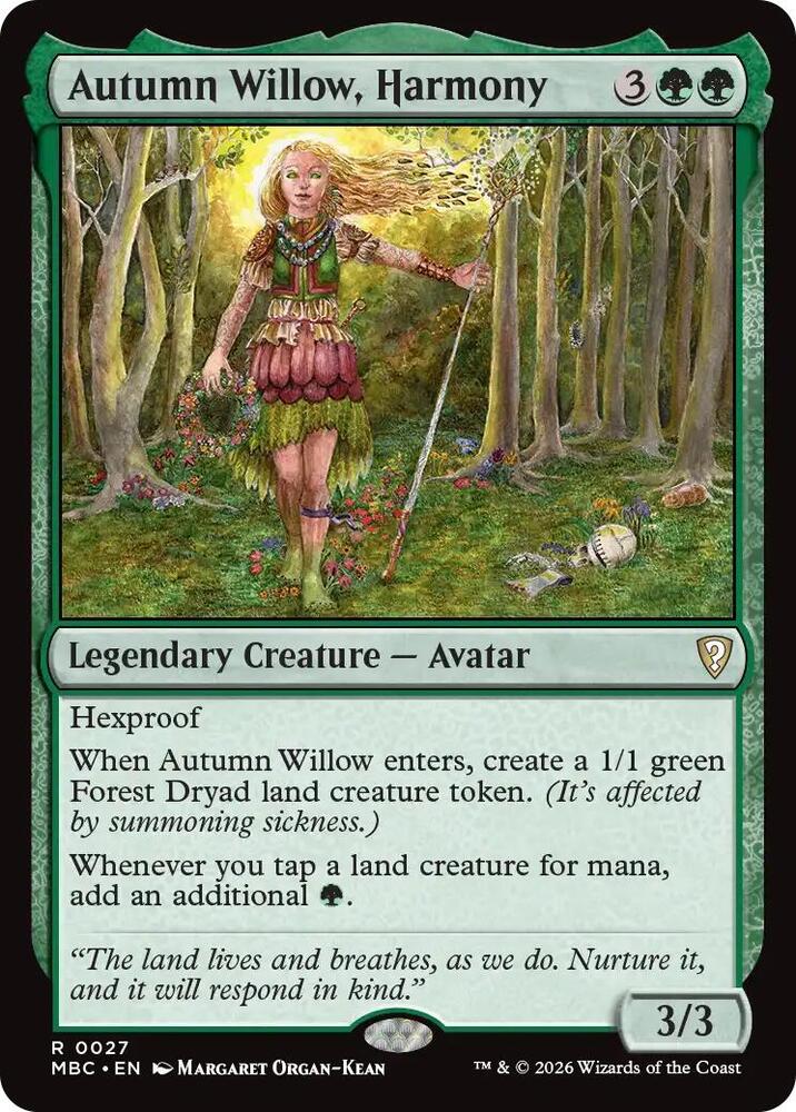 Autumn Willow, Harmony (27) [Mystery Booster Commander Edition]
