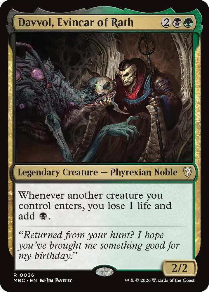 Davvol, Evincar of Rath (36) [Mystery Booster Commander Edition]