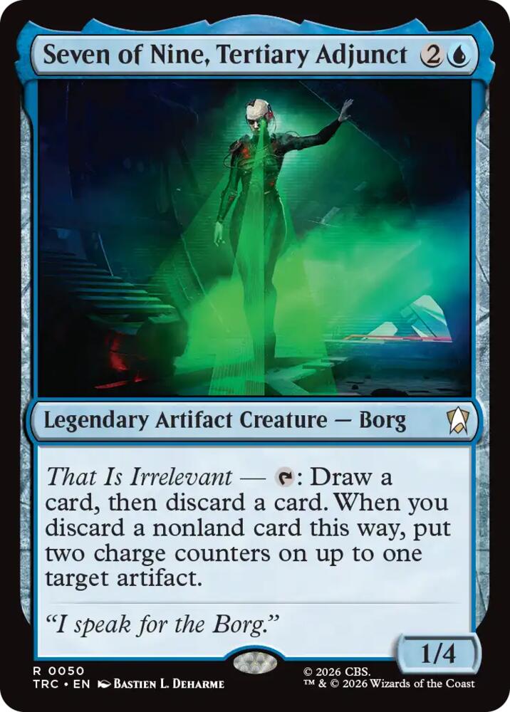 Seven of Nine, Tertiary Adjunct (Surge Foil) (50) [Star Trek Commander]