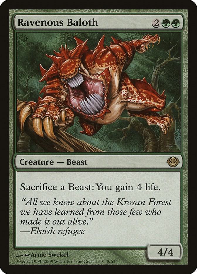 Ravenous Baloth (8) [Duel Decks: Garruk vs. Liliana]