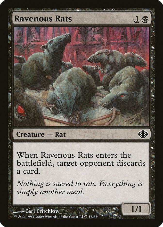 Ravenous Rats (37) [Duel Decks: Garruk vs. Liliana]