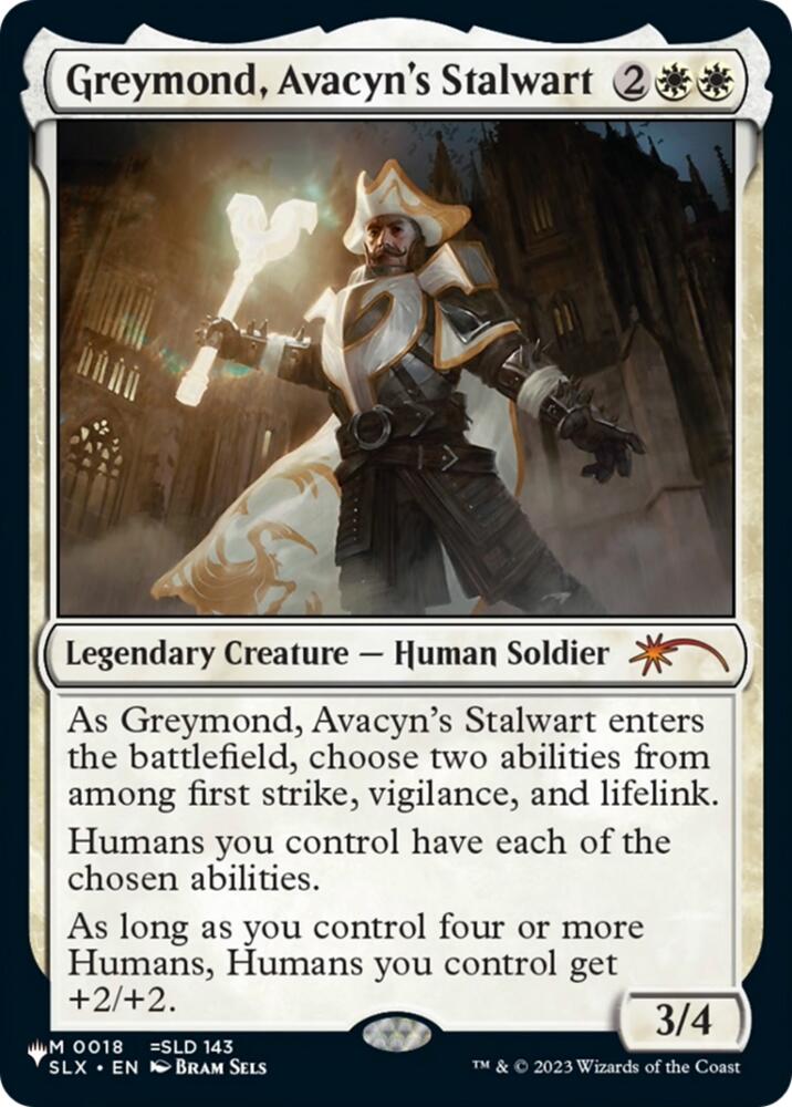 Greymond, Avacyn's Stalwart (18) [The List]