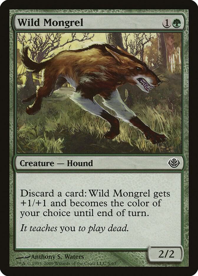 Wild Mongrel (5) [Duel Decks: Garruk vs. Liliana]