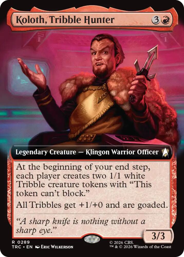 Koloth, Tribble Hunter (Extended Art) (289) [Star Trek Commander]