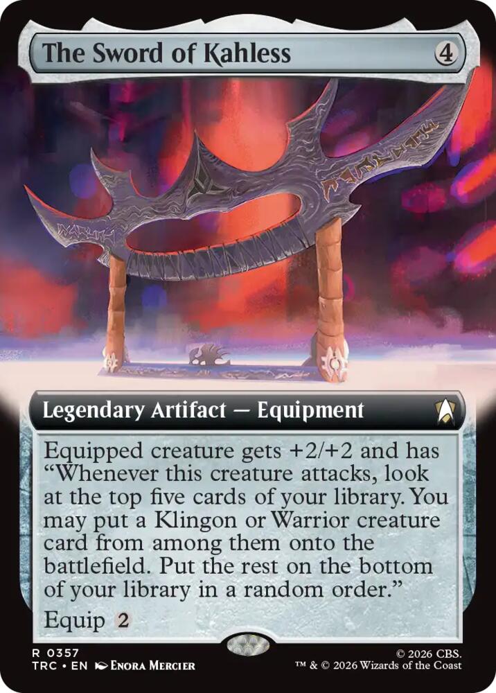 The Sword of Kahless (Extended Art) (357) [Star Trek Commander]