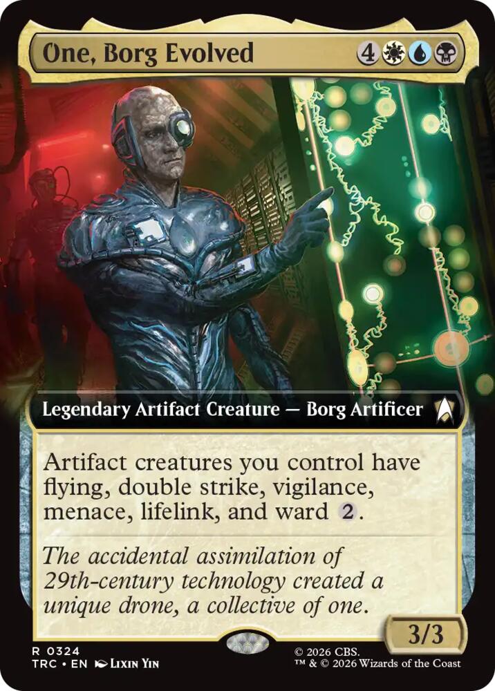 One, Borg Evolved (Extended Art) (324) [Star Trek Commander]