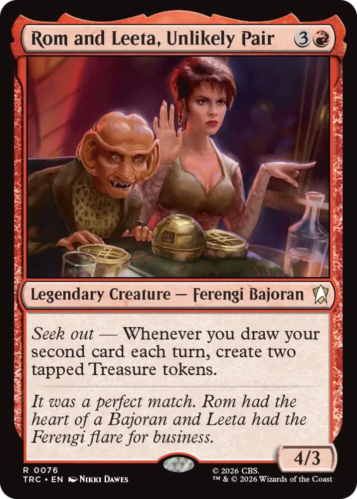 Rom and Leeta, Unlikely Pair (76) [Star Trek Commander]