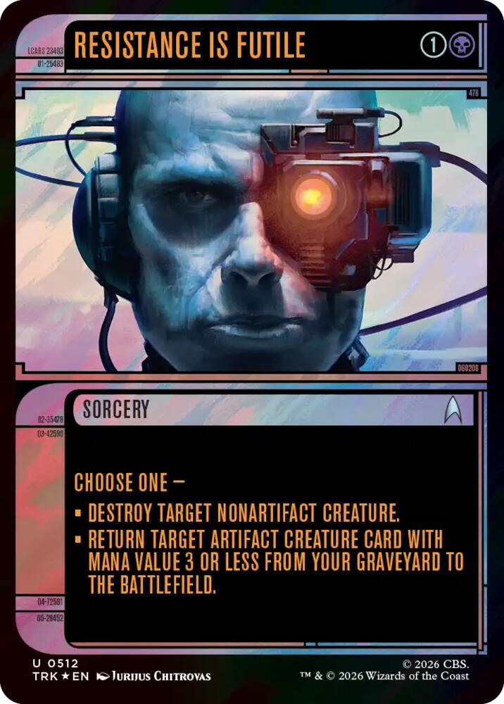 Resistance Is Futile (Showcase) (Surge Foil) (512) [Star Trek]