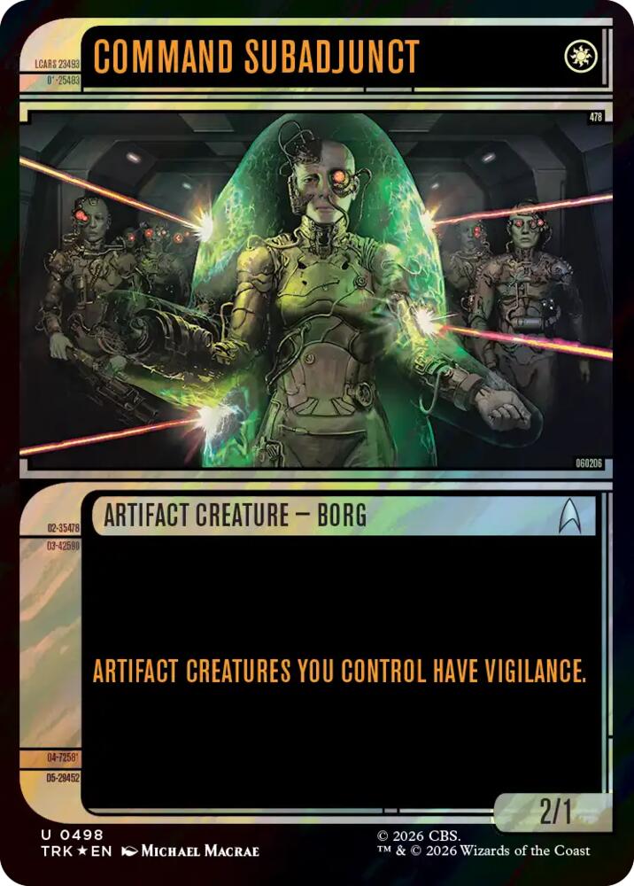 Command Subadjunct (Showcase) (Surge Foil) (498) [Star Trek]