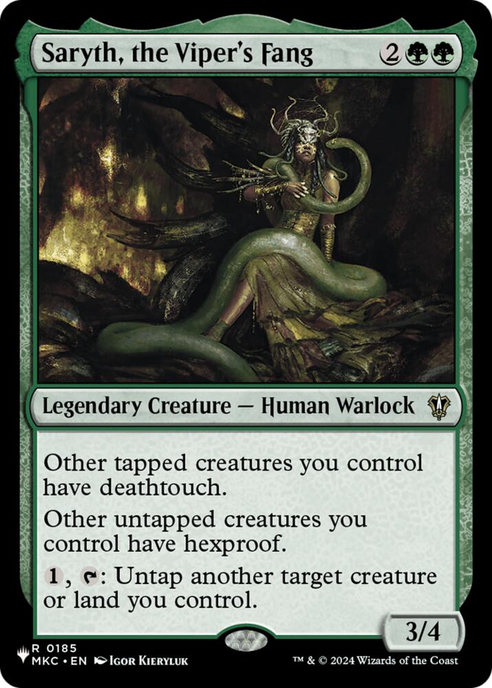 Saryth, the Viper's Fang (185) [The List]
