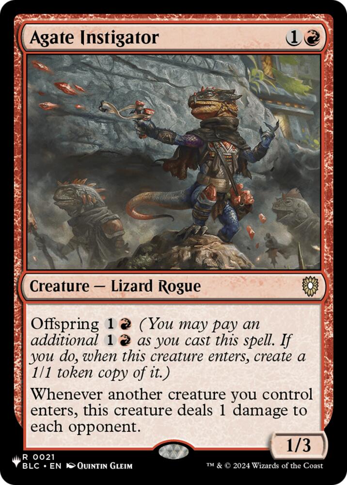Agate Instigator (21) [The List]