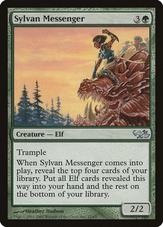 Sylvan Messenger (12) [Duel Decks: Elves vs. Goblins]